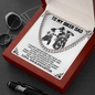 To My Biker Dad Cuban Link Chain Necklace | Gift for Biker Dad| Motorcycle Life | Gift From your Daughter