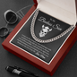 To My Badass Son I Will Always Be Right Here Link Chain Necklace |  Gift From Mom | Christmas, Birthday, & Graduation Gift for Son