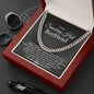 To My Smoking Hot Boyfriend Cuban Link Chain Necklace | Gift for Boyfriend | Christmas Gift for Boyfriend | Anniversary & Birthday Gift