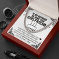 To My Boyfriend Cuban Chain Necklace, Funny Gift for Boyfriend, Unique Birthday Gift for Boyfriend