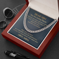 To my Son, You Are Going Places Cuban Chain Necklace | Gift for Son from Mom | Motivational Gift for my Son from Mom
