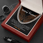 To My Harley Davidson Riding Partner Cuban Link Chain Necklace | Gift for Biker Husband | Gift For Biker Boyfriend | Motorcycle Life