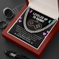 Leveled Up To Daddy You Are Already My Hero Cuban Chain Link Necklace | First Father's Day | Baby Bump Gift to Dad
