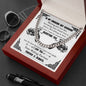 To My Smoking Hot Husband Cuban Link Chain Necklace | Gift for Biker Husband | Motorcycle Life | Gif for Riding Partner
