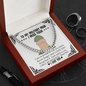 To My Military Man Funny Dick Chain Necklace | Funny Christmas Gift for Military Boyfriend, Military Husband | Long Distance Relationship