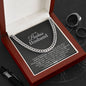 To My Badass Husband Cuban Link Chain Necklace | Gift for Husband | Christmas Gift for Husband | Anniversary & Birthday Gift