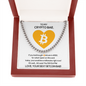 To My Crypto Bae Cuban Link Chain Necklace| From your Sexy Bitcoin Bae| Gift for Husband, Boyfriend| Funny Valentine's, Birthday, Anniversary Gift