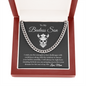 To My Badass Son I Will Always Be Right Here Link Chain Necklace |  Gift From Mom | Christmas, Birthday, & Graduation Gift for Son