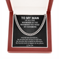 To My Man You Are My Favorite Cuban Chain Link | Birthday Gift For Husband | Anniversary Gift for Man | Husband Funny Gift