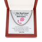 To My Hot Boyfriend You're My Only Booty Call Funny Chain Link Necklace | Funny Humor Anniversary, Valentine's Gift For Boyfriend