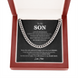 To My Son I’ll Always Be There For You Chain Necklace Gift, Gift For Son Birthday, Graduation