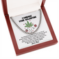 Cannabe Your Valentine 420 Love Link Chain Necklace | Love Funny Humor Stoner Valentine | Valentine's Gift For Him