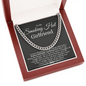 To My Smoking Hot Girlfriend Cuban Link Chain Necklace | Gift for Girlfriend |  Anniversary & Birthday Gift for Her