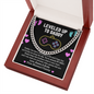 Leveled Up To Daddy I Am New To This Game Of Life Cuban Chain Link Necklace |  First Father's Day |  Baby Bump Gift to Dad