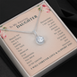 To My Amazing Daughter Reach For the Stars Eternal Hope Necklace | Daughter Gift from Mom | Daughter Gift from Dad | Birthday, Graduation