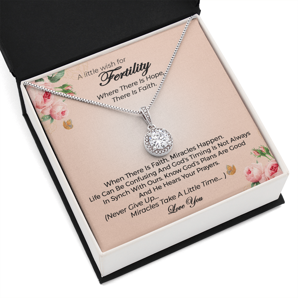 A Little wish for Fertility Gift| Eternal Hope Necklace| IVF Gift Idea| Prayers for Fertility Gift