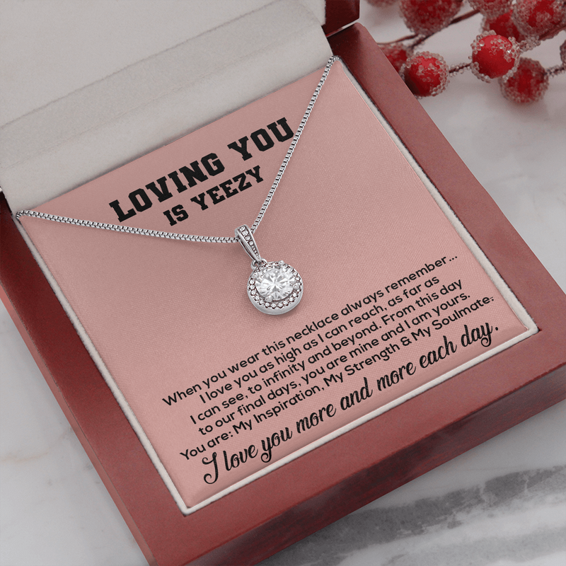 Loving You Is Yeezy Future Mrs Eternal Love Necklace | To My Future Wife, Fiance Gift | Unique Proposal Gift For Her