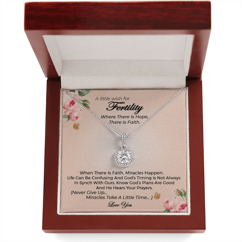 A Little wish for Fertility Gift| Eternal Hope Necklace| IVF Gift Idea| Prayers for Fertility Gift