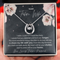 Future Wife Lucky In Love Necklace; Wedding Gift For Wife; Anniversary Gift For Fiance