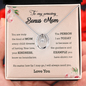 To My Bonus Mom, I will Always Need You, Lucky In Love Necklace  Mom Necklace, Present for Stepmom for Mother's Day
