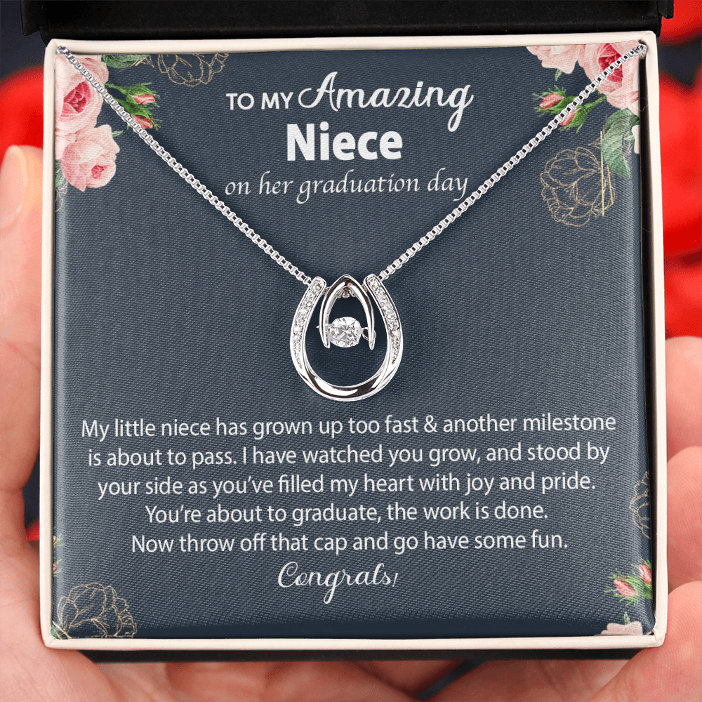 To My Amazing Niece on her Graduation Day Cross Necklace Gift| Gift from Aunt| Graduation Gift for Niece from Aunt