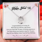 Funny Sweet 16 Birthday Necklace | Gift For Sweet 16th Birthday | Sweet 16 Birthday | Gift for Niece, Granddaughter