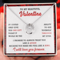 To my Beautiful Valentine Gift from Husband or Boyfriend| Valentines Day Gift for Wife or Girlfriend| To My Valentine Jewelry