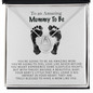 To An Amazing Mummy To Be Necklace | Mum To Be Gift, Pregnancy Gift for Mum To Be, Baby Shower Gift