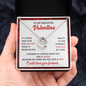 To my Beautiful Valentine Gift from Husband or Boyfriend| Valentines Day Gift for Wife or Girlfriend| To My Valentine Jewelry