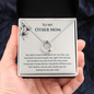 To My Other Mom Our Hearts Are As One Lucky In Love Necklace | Step Mom Necklace, Bonus Mom Gift | Birthday, Mother's Day Gift for Second Mom