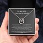 Gift For Wife I Love You To Infinity Lucky In Love Necklace; Anniversary Gift For Wife; Birthday Gift For Wife