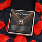 To My Riding Valentine Lovers Cubic Zirconia Necklace Gift | Valentine's Bikers Gifts For Women