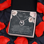 To My Future Wife Lucky In Love Necklace; Wedding Gift For Wife; Anniversary Gift For Fiance