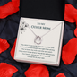 To My Other Mom Our Hearts Are As One Lucky In Love Necklace | Step Mom Necklace, Bonus Mom Gift | Birthday, Mother's Day Gift for Second Mom