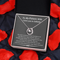 To My Future Wife I Love You To Infinity Lucky In Love Necklace; Wedding Gift For Wife; Anniversary Gift For Fiance