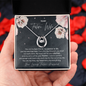 To My Future Wife Lucky In Love Necklace; Wedding Gift For Wife; Anniversary Gift For Fiance