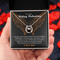 To My Riding Valentine Lovers Cubic Zirconia Necklace Gift | Valentine's Bikers Gifts For Women