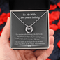 Gift For Wife I Love You To Infinity Lucky In Love Necklace; Anniversary Gift For Wife; Birthday Gift For Wife