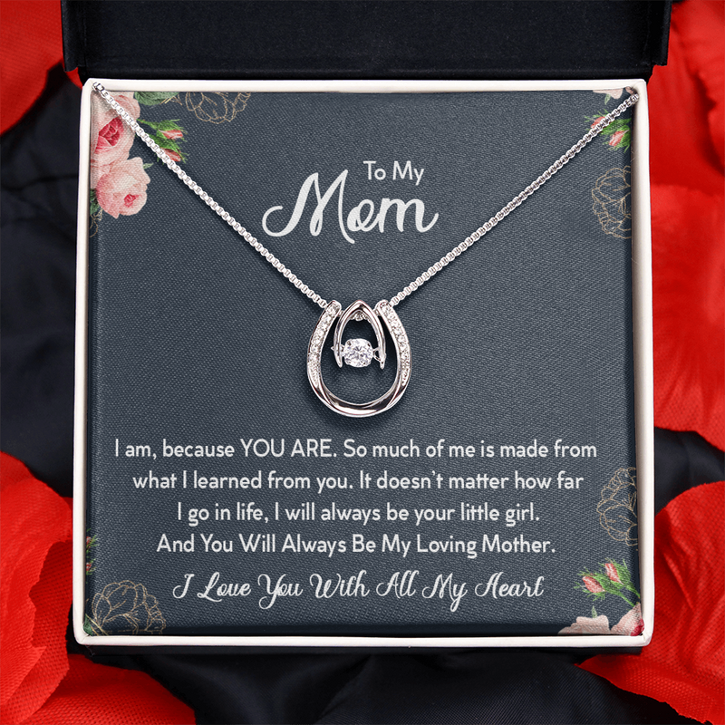 To My Mom| Lucky In Love Necklace| Mother's Day Necklace| Gift for Mother's Day from your Daughter| I Will Always Be Your Little Girl