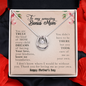 To My Amazing Bonus Mom Zirconia Necklace | Step Mom Gift Bonus Mom Necklace, Present for Stepmom for Mother's Day