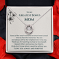 To My Greatest Bonus Mom Lucky In Love Necklace | Step Mom Necklace, Bonus Mom Gift | Birthday, Mother's Day Gift for Second Mom