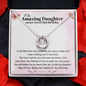 To My Amazing Daughter Sweet 16 Birthday Necklace | Gift For Daughter's 16th Birthday | Sweet 16 Birthday Gift
