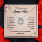 To My Amazing Bonus Mom To My Amazing Bonus Mom, Lucky In Love Necklace Mom Necklace, Present for Stepmom for Mother's Day