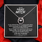 To My Badass Witch We Have Each Other Pure Luck Necklace | Gift for Best Friend | Unbiological Sister Gift For Bestie Birthday Necklace Gift Set
