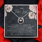 To My Future Wife Lucky In Love Necklace; Wedding Gift For Wife; Anniversary Gift For Fiance