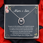 Mom and Son, Lucky In Love Necklace  Mom Necklace, Present for Mother's Day, Mother's Day Gift for Mom from Son