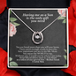 Funny Mothers Day Message Card Necklace | Having Me As A Son Is The Only Gift Your Need Card for Mom from Son