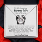Mommy I Am On The Way Necklace | Mom To Be Gift, Pregnancy Gift for Mom To Be, Mommy Gift From Baby Bump