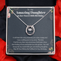 To My Amazing Daughter Happy Sweet 16 Birthday Necklace | Gift For Daughter's 16th Birthday | Sweet 16 Birthday Gift