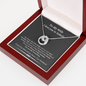 To My Wife I Love You To Infinity Lucky In Love Necklace; Anniversary Gift For Wife; Birthday Gift For Wife